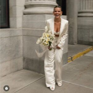 Ivory Satin Suit & Bra from Favorite Daughter